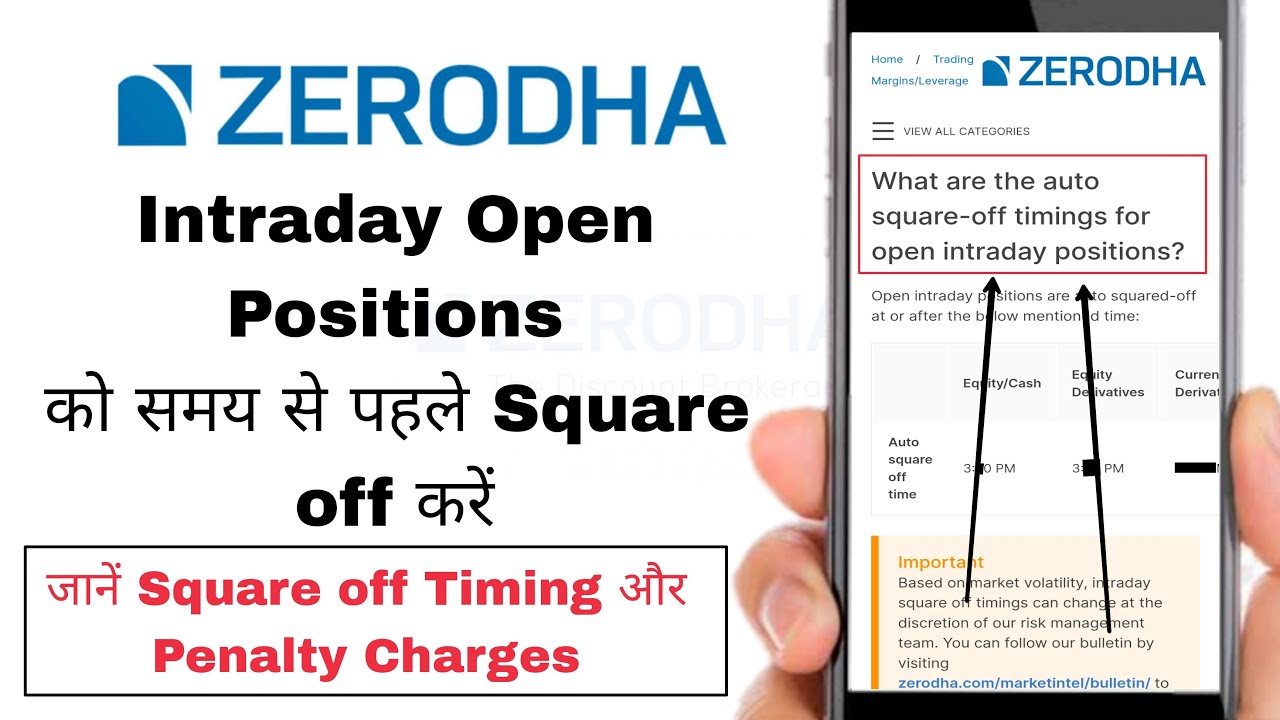 Zerodha Intraday Open Position Square off Timing and Penalty Charges ...