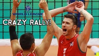 Insane Volleyball Point - World League 2016 USA USA vs Italy