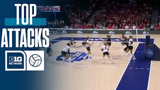 Top Attacks of the Day | Big Ten Volleyball | 08/24/2025