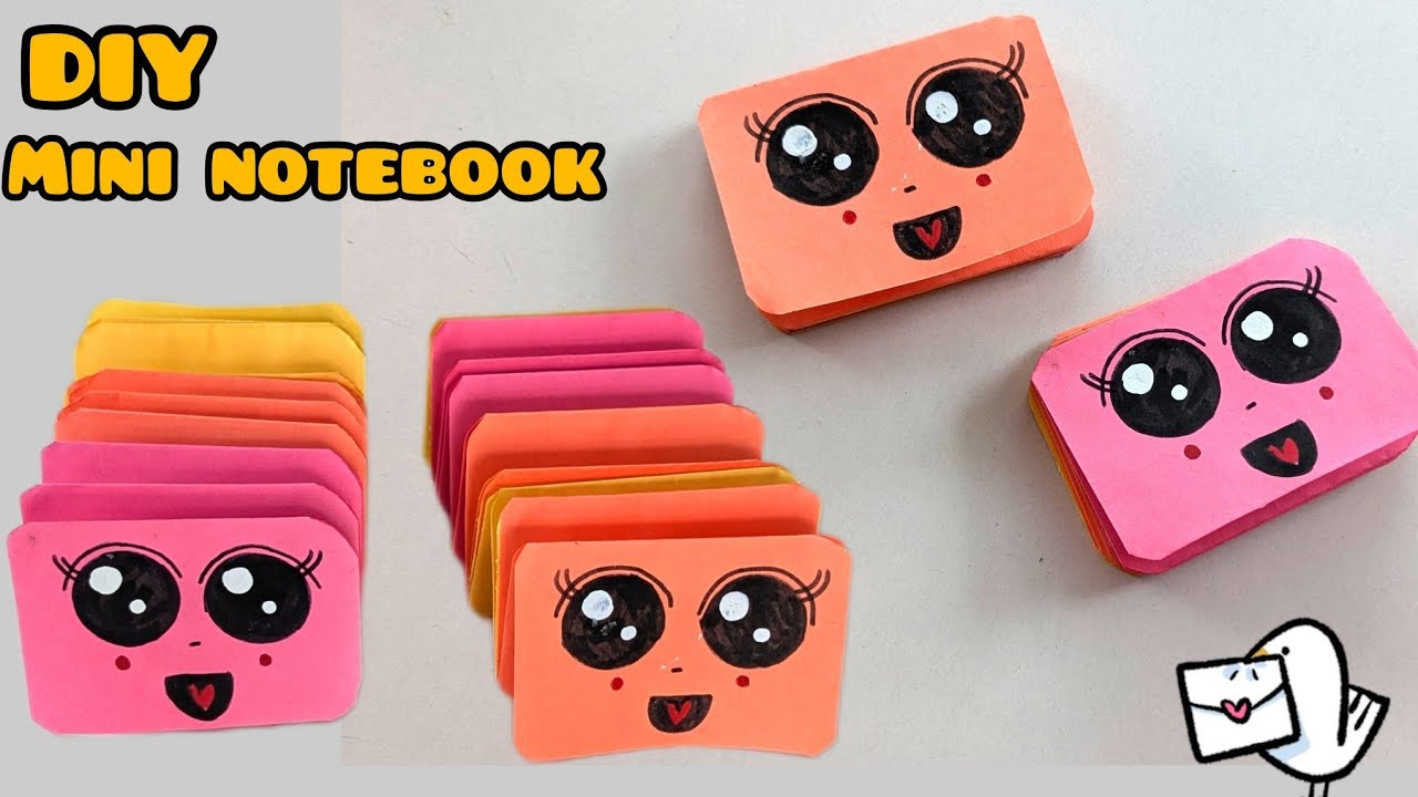 How to make mini paper Notebook / DIY Mini notebook craft / School ...