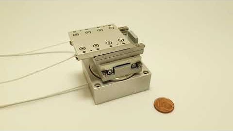 Ultrasonic piezo XY rotation stage (full sound)