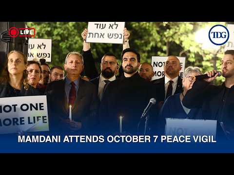 WATCH LIVE | NYC Mayor Zohran Mamdani Attends October 7 Peace Vigil In New York | LIVE