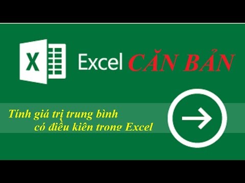 #Excel căn bản: Tính giá trị trung bình có điều kiện trong Excel [p2]