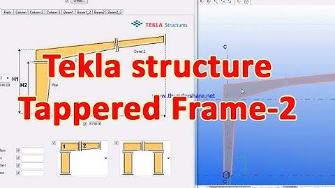 Tekla structure tappered frame-2