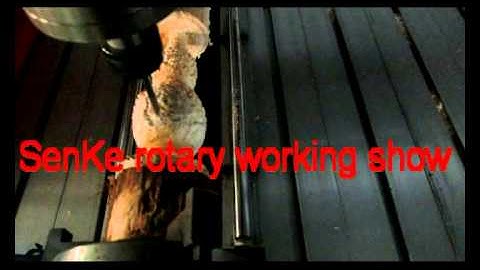 SenKe CNC Router with rotary to do 3D works,chairs,legs etc