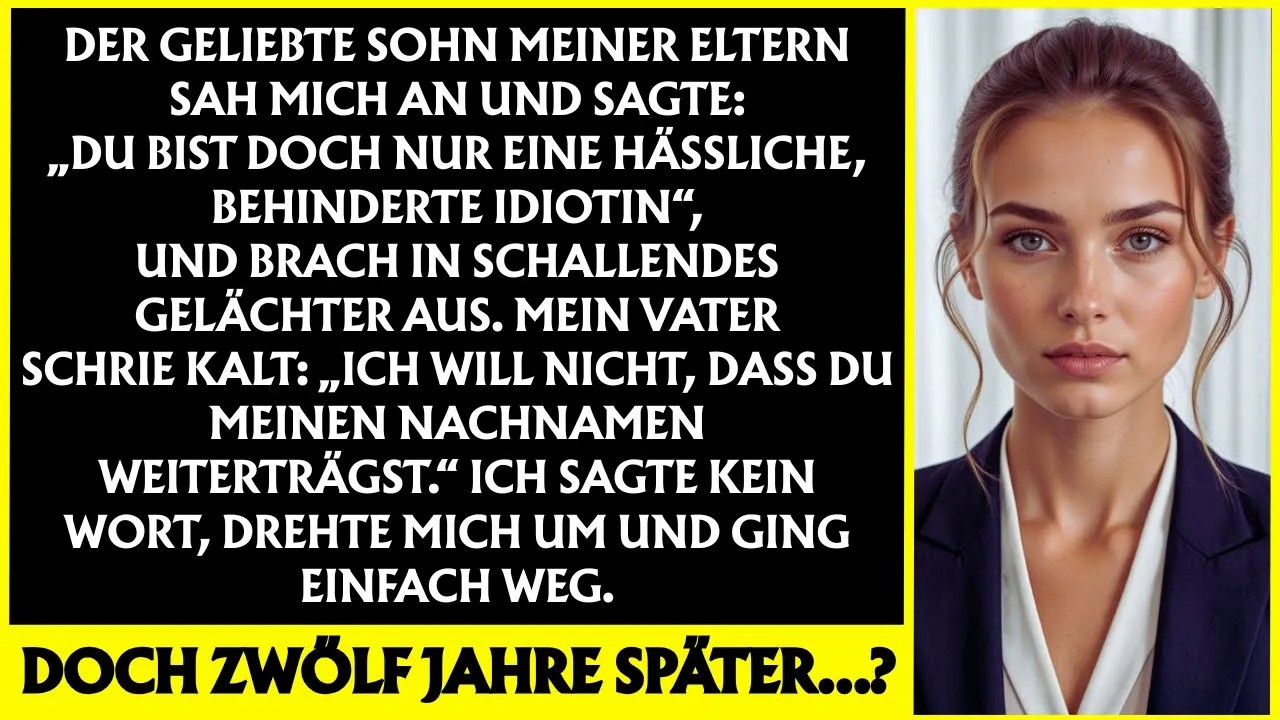 „Der geliebte Sohn meiner Eltern nannte mich hässlich und behindert – zwölf Jahre später    “