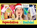 🎄 EXPECTATIVA VS REALIDAD de CASA de JENGIBRE por NAVIDAD 🎅 Gingerbread House CHALLENGE