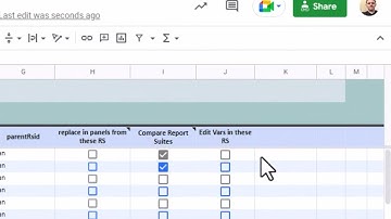 Editing eVars, props & Success Events with the Adobe Analytics Component Manager for Google Sheets