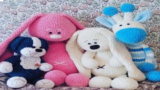 Заяц из плюшевой пряжи крючком/ вязаный заяц крючком/ вязаный зайка Заяц из плюшевой пряжи крючком/ вязаный заяц крючком/ вязаный зайка