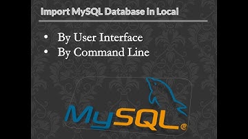 Import MySQL database by command-line interface and user interface in local computer [XAMPP]