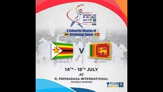 Only Test Sri Lanka V Zimbabwe At Rpics Colombo - Day 3