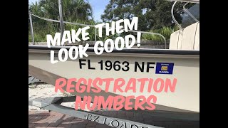 How to Apply Boat Registration Numbers Like a Pro