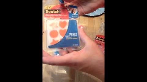 Scotch Restickable Strips, Tabs and Colored Shapes