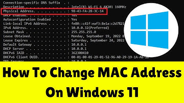 How to Change MAC Address on Windows 11