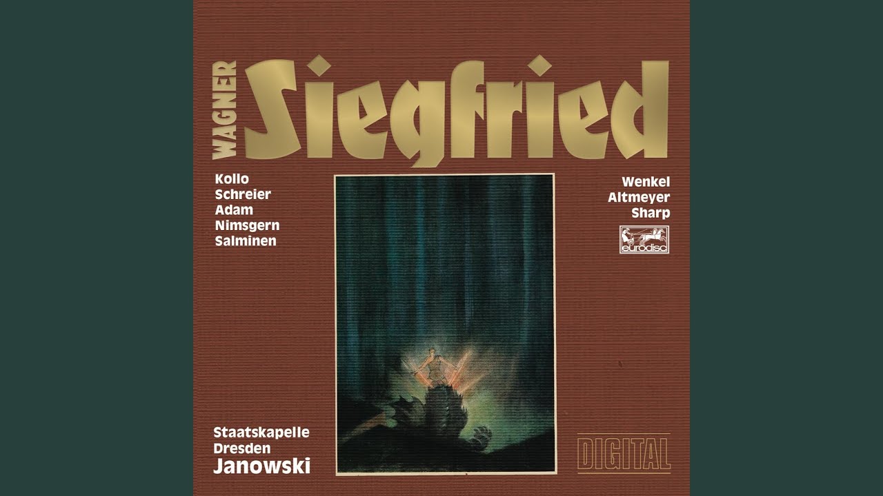 Regardez Siegfried, WWV 86C: 1. Aufzug: 3. Szene: Fühltest du nie im finstren Wald sur YouTube Regardez Siegfried, WWV 86C: 1. Aufzug: 3. Szene: Fühltest du nie im finstren Wald sur YouTube