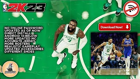 2K23 Updated Roster Android Offline | No F1VM | HD Graphics | Gameplay | 76ers vs Celtics 2K23