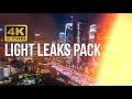 Light Leaks Loops Pro 4K - Black And Green Screen Pack