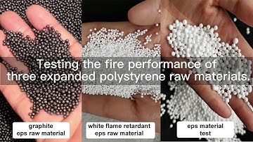Test the Fire Performance Of EPS Raw Material, Flame Retardant EPS Raw Material Display #epsmachine