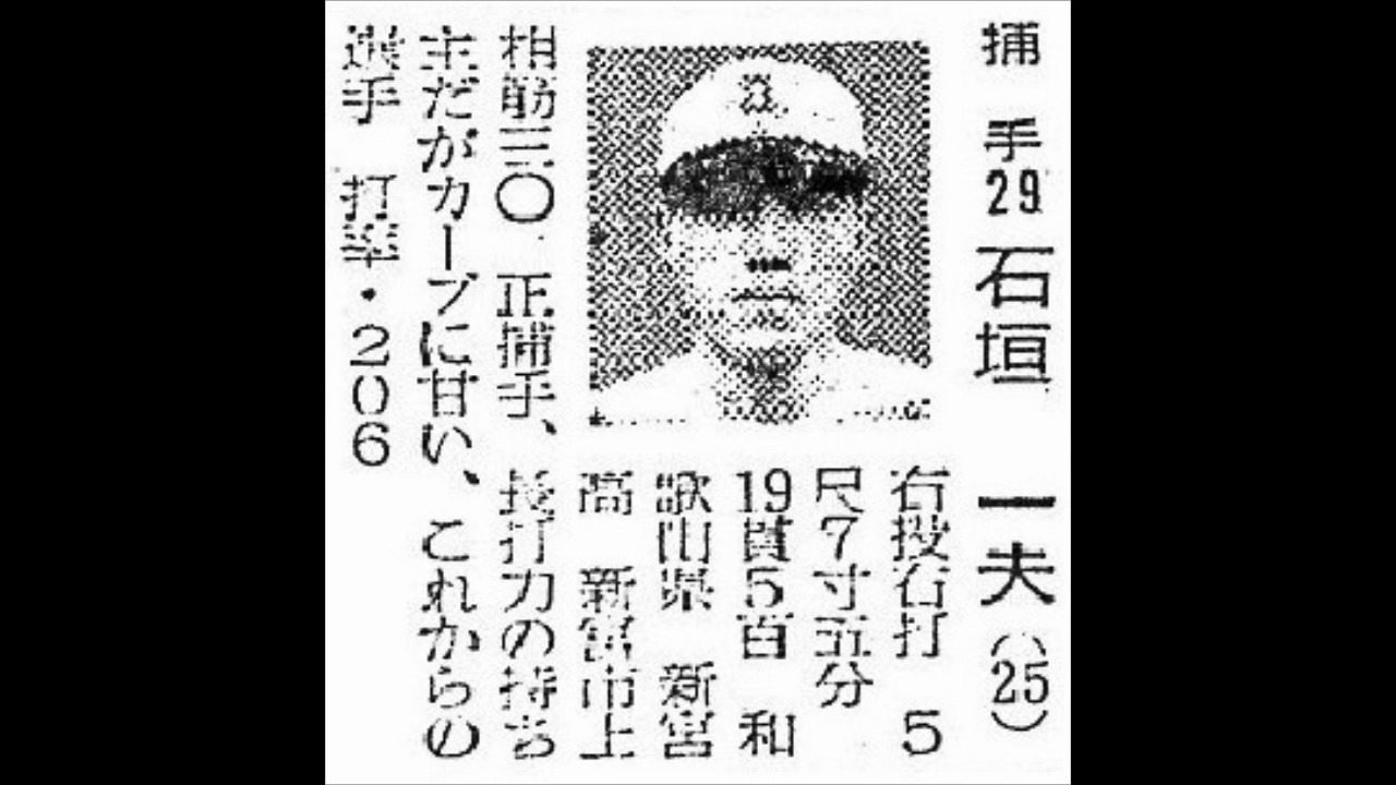 1957年 阪神タイガース 選手名鑑 - YouTube