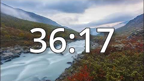 47 Minutes Autumn/Fall Countdown Timer With Music and Alarm (Simple Beep)