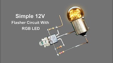 Make Simple Powerful Flasher Circuit | 12 Volt Blinking Light Circuit