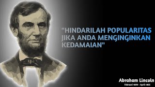 Kata kata bijak cocok untuk story wa {Abraham Lincoln} quotes bijak Presiden Ke-16 AS