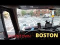 Driving Boston Downtown in a Semi l POV l  Daytime