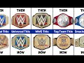 Wwe championships then vs now  wwe old vs new championships