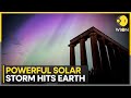 Strong solar storm hits earth; threatens to disrupt communication &amp; power grids | WION