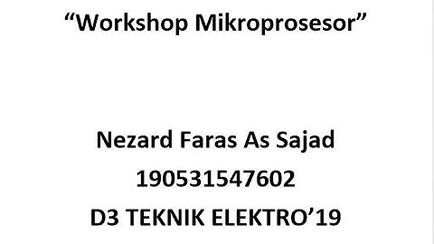 PRAKTIKUM MENGGUNAKAN ANALOG TO DIGITAL CONVERTER (ADC) DALAM MIKROKONTROLLER ATMEGA8535