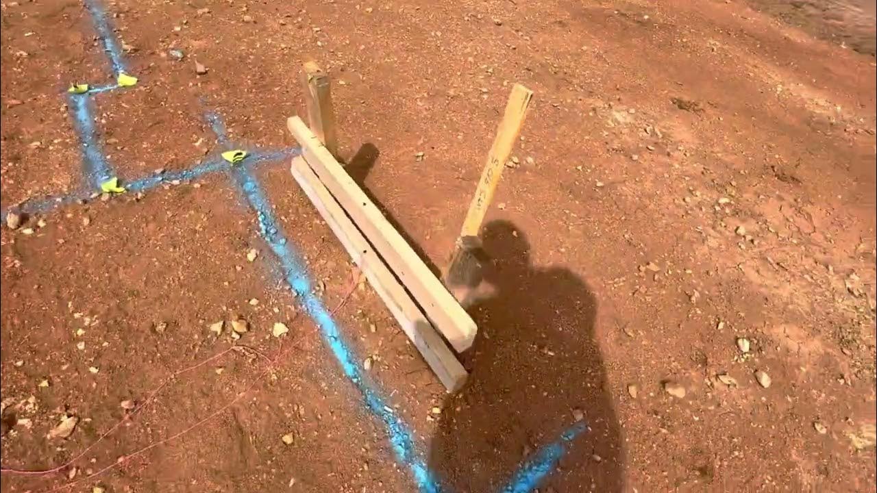 How to do survey works to the building corners,column centers,footers ...