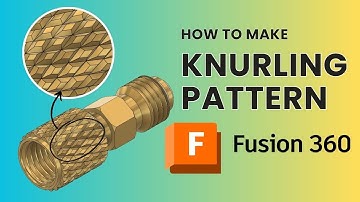How to Make Knurling pattern - Fusion 360 Tutorial