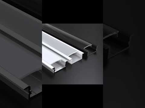 بروفايل ليد 2 3 اسود وابيض وفضي اضاءة لد بروفايل ديكور ديكورات Led جديد Led Light 01099712291 