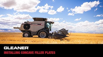 Gleaner Combine | Installing Concave Filler Plates