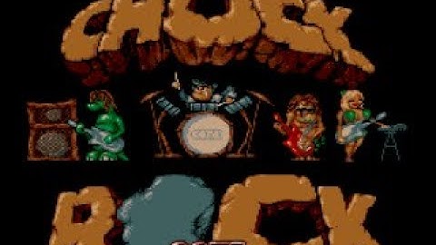 Chuck Rock - Super Nintendo - Start-Up - Opening - Title Screen - SNES