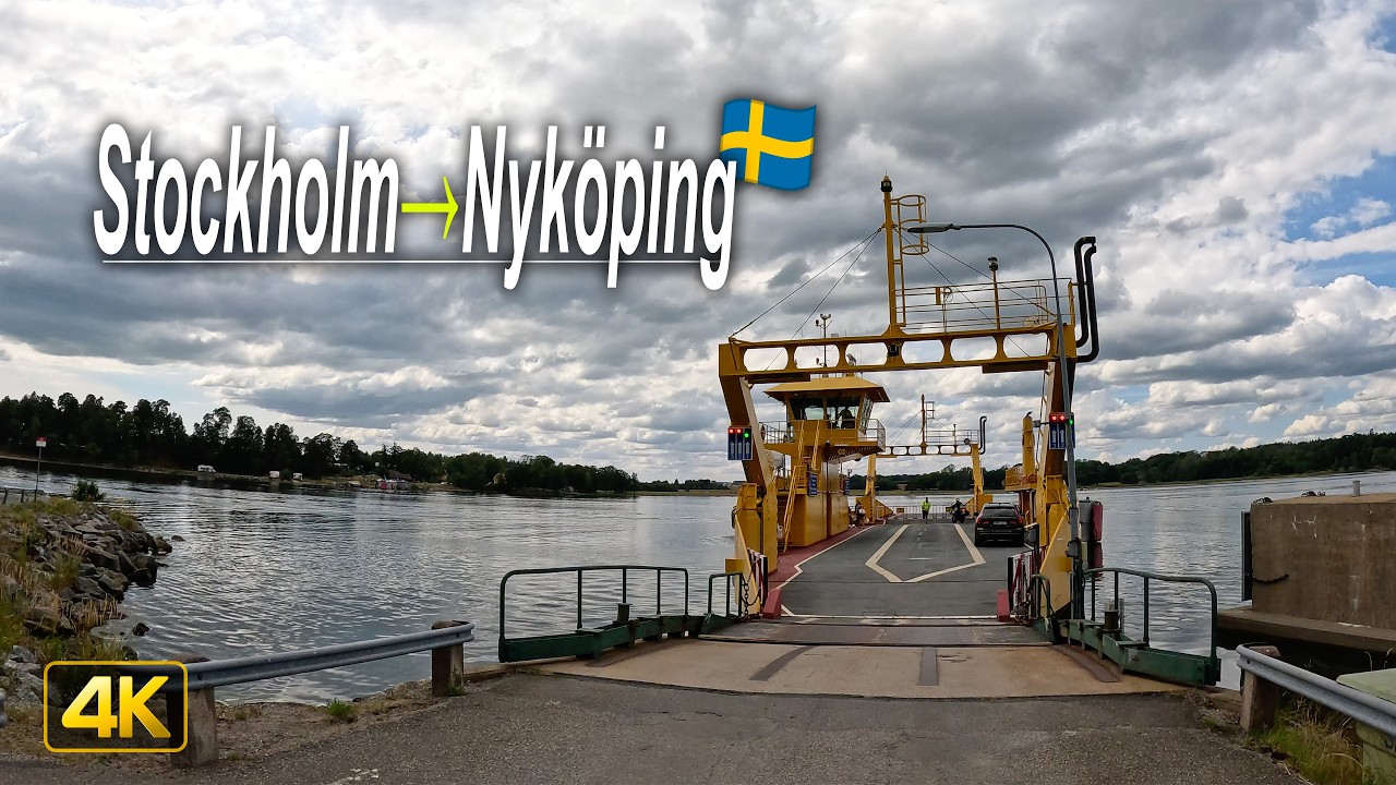 Stockholm to Nyköping 🇸🇪 | Swedish Countryside Drive in Real-Time