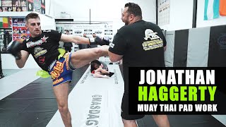 Jonathan Haggerty Muay Thai Pad Work | Siam Boxing | RAW ROUNDS
