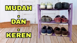 Rak sepatu minimalis dari kardus - Ide kreatif dari kardus bekas | Creative Crafts with Cardboard