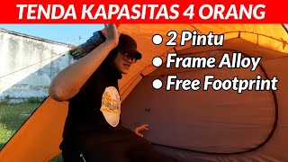 REVIEW TENDA ANTARES 4 LIGHT BASSIC TERMASUK  FOOTPRINT