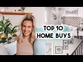 TOP 10 HOME DECOR AND FURNITURE BUYS | HOME DECOR TOUR IKEA, DUNELM, AND CHARITY SHOP FINDS