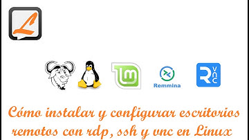 Cómo instalar y configurar escritorios remotos con RDP, SSH y VNC en Linux