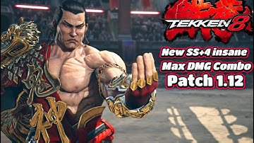 Tekken 8 Feng Wei Best New SS+4 insane Max DMG Combo Patch 1.12 ⚔️🔥 #tekken8 #feng #shorts #gaming