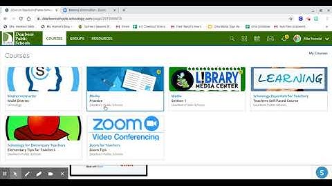 How to insert Zoom link in Schoology Course