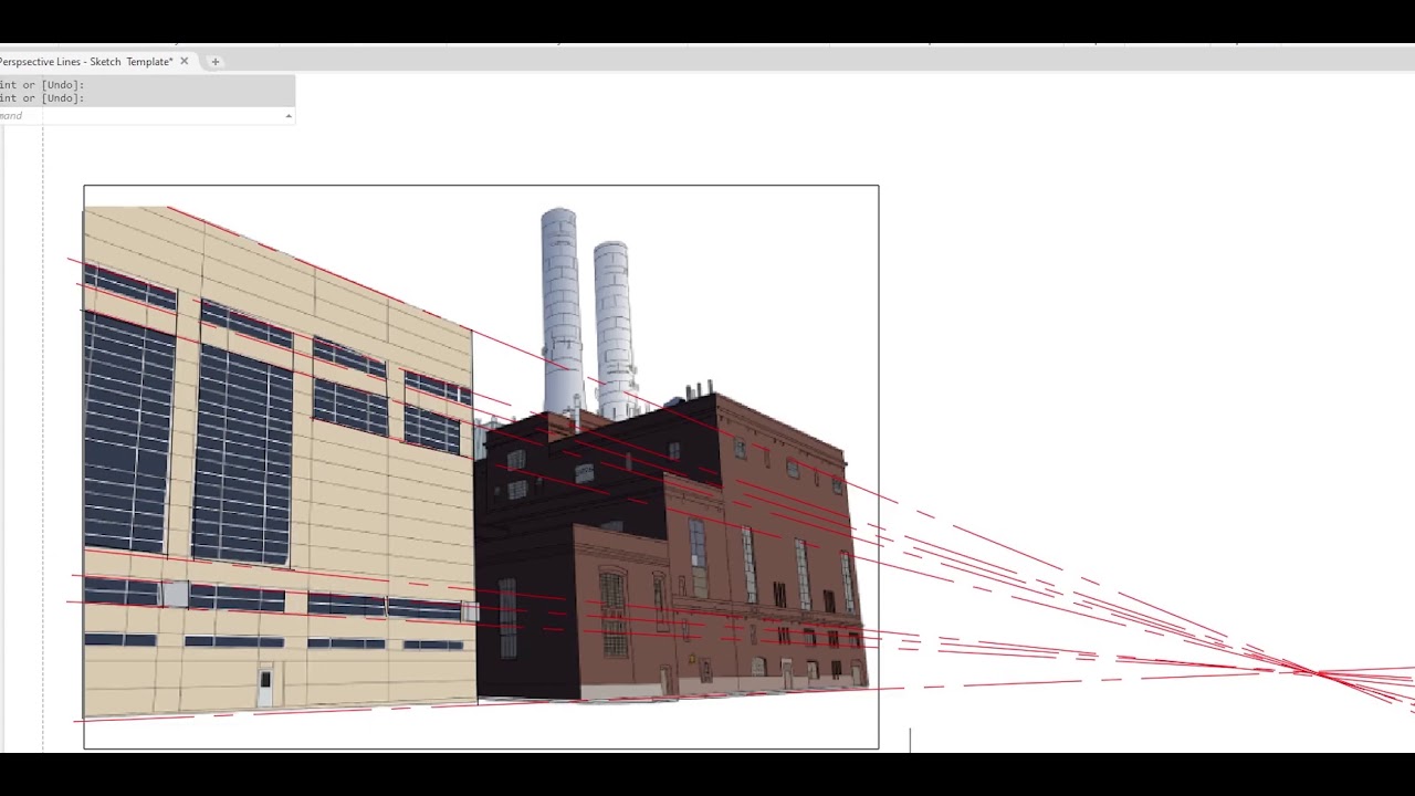 DESGN 320 PERSPECTIVE DRAWING TUTORIAL - AutoCAD - YouTube