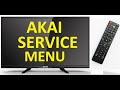 TV AKAI SERVICE MENU