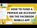 How to fund a prepaid ad account on Facebook