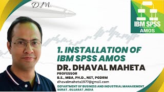 1. نصب IBM SPSS AMOS || دکتر داوال ماهتا