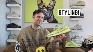 frozen yellow yeezys outfit