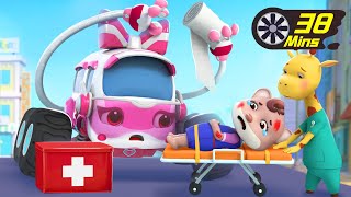 Brave Ambulance Song | Super Monster Trucks | Car Cartoon | Kids Songs | BabyBus - Cars World