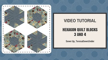 Video tutorial: Hexagon blocks 3 and 4 made with equilateral triangles